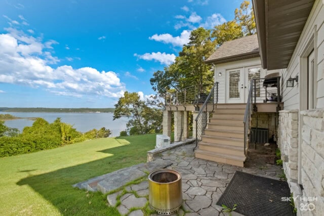 Beautiful river view from Rivercliff Ridgehouse vacation rental in Rogers, AR.